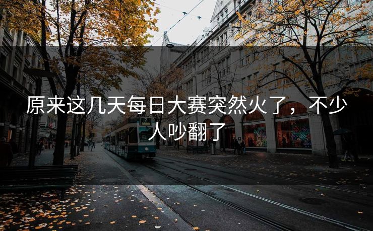 原来这几天每日大赛突然火了，不少人吵翻了